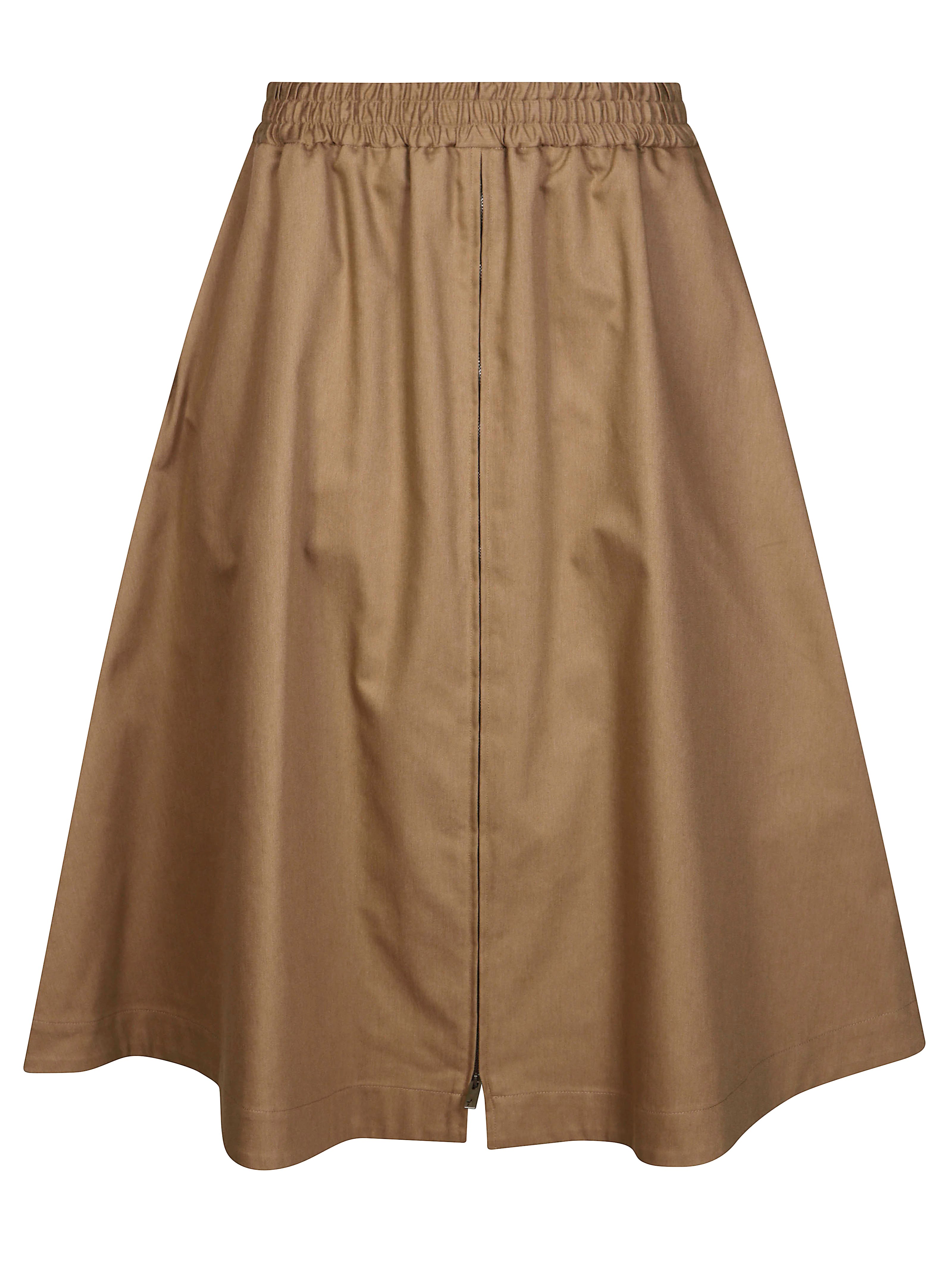 Golden Goose Midi A-line Circle Skirt Morena In Neutral