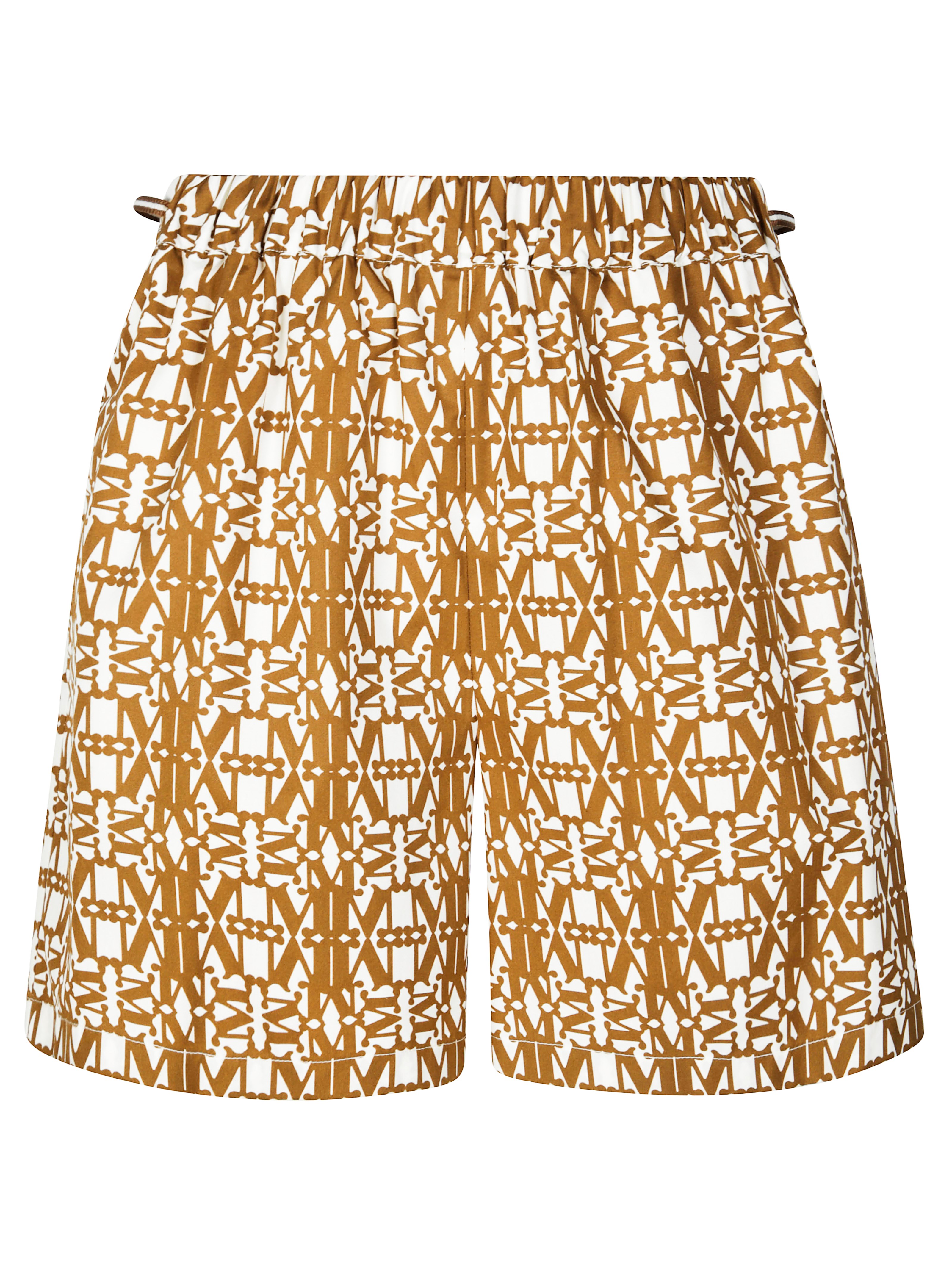 Max Mara Taiga Short Logo In Brown