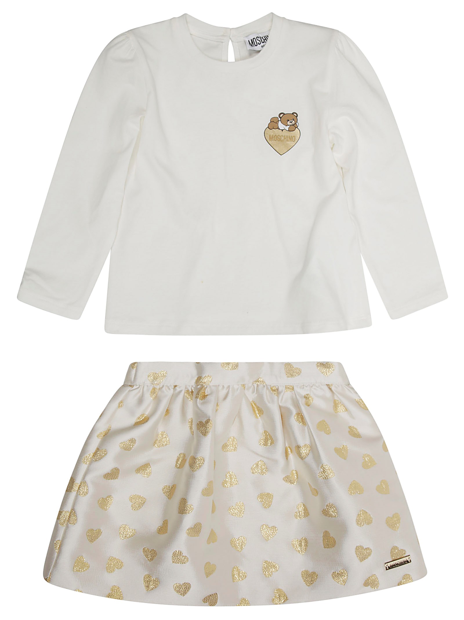Moschino Kids Completo Ts+gonna Cuori