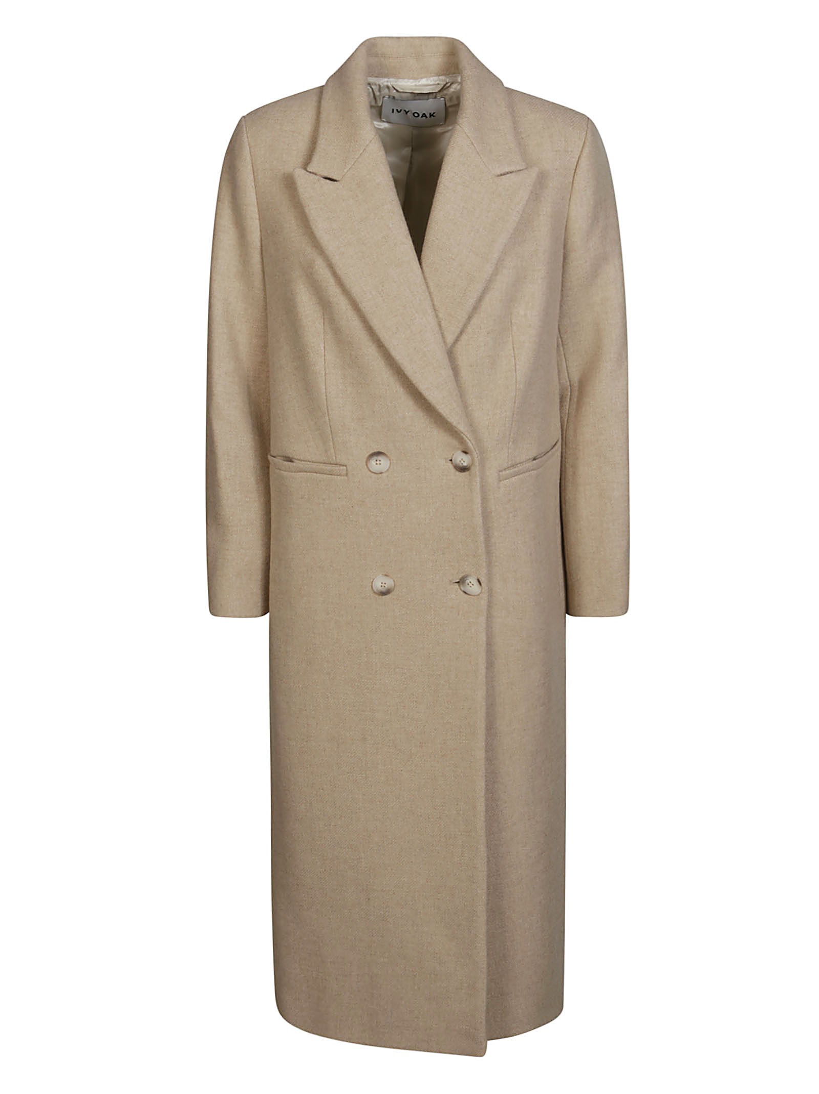 Shop Ivy & Oak Ivy Oak Cayenne Cappotto Doppiopetto In Beige