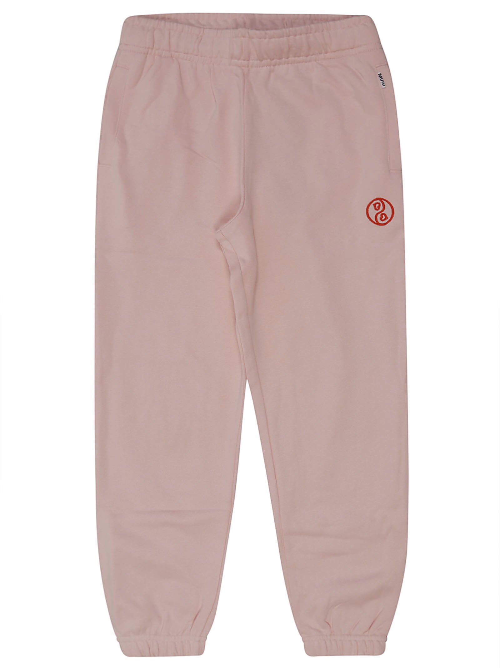 Shop Molo Junior Pantalone Felpa In Rosa