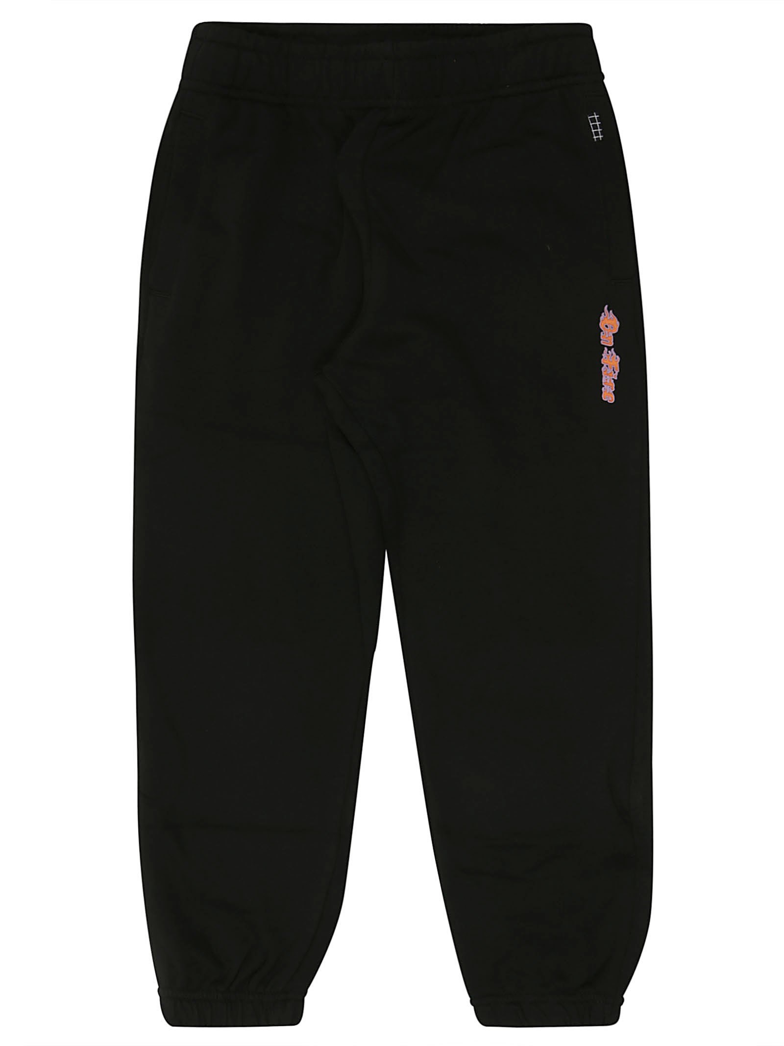 Shop Molo Junior Pantalone Felpa In Nero