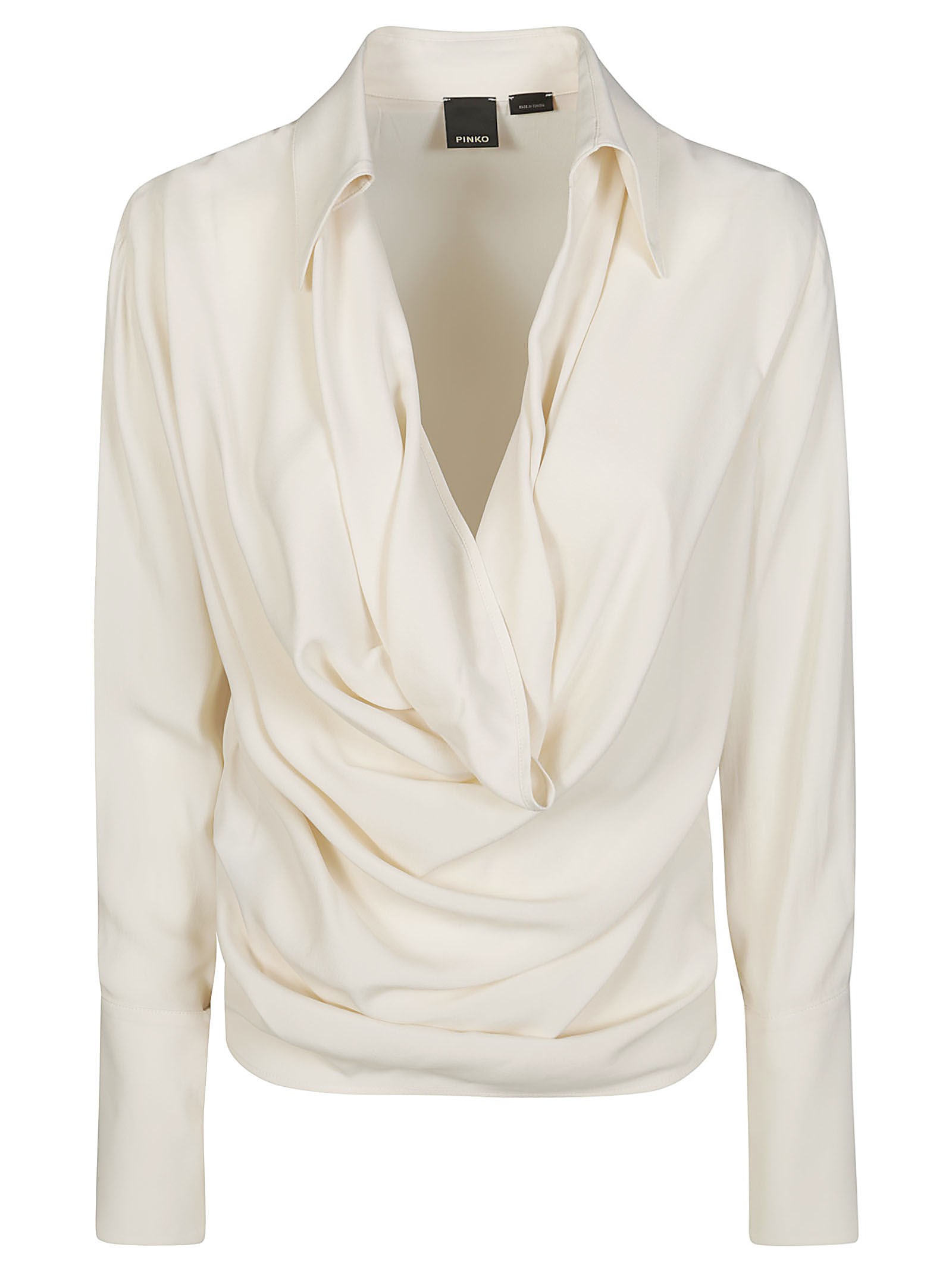 Pinko Bonadea Blusa Sc V ml In Bianco