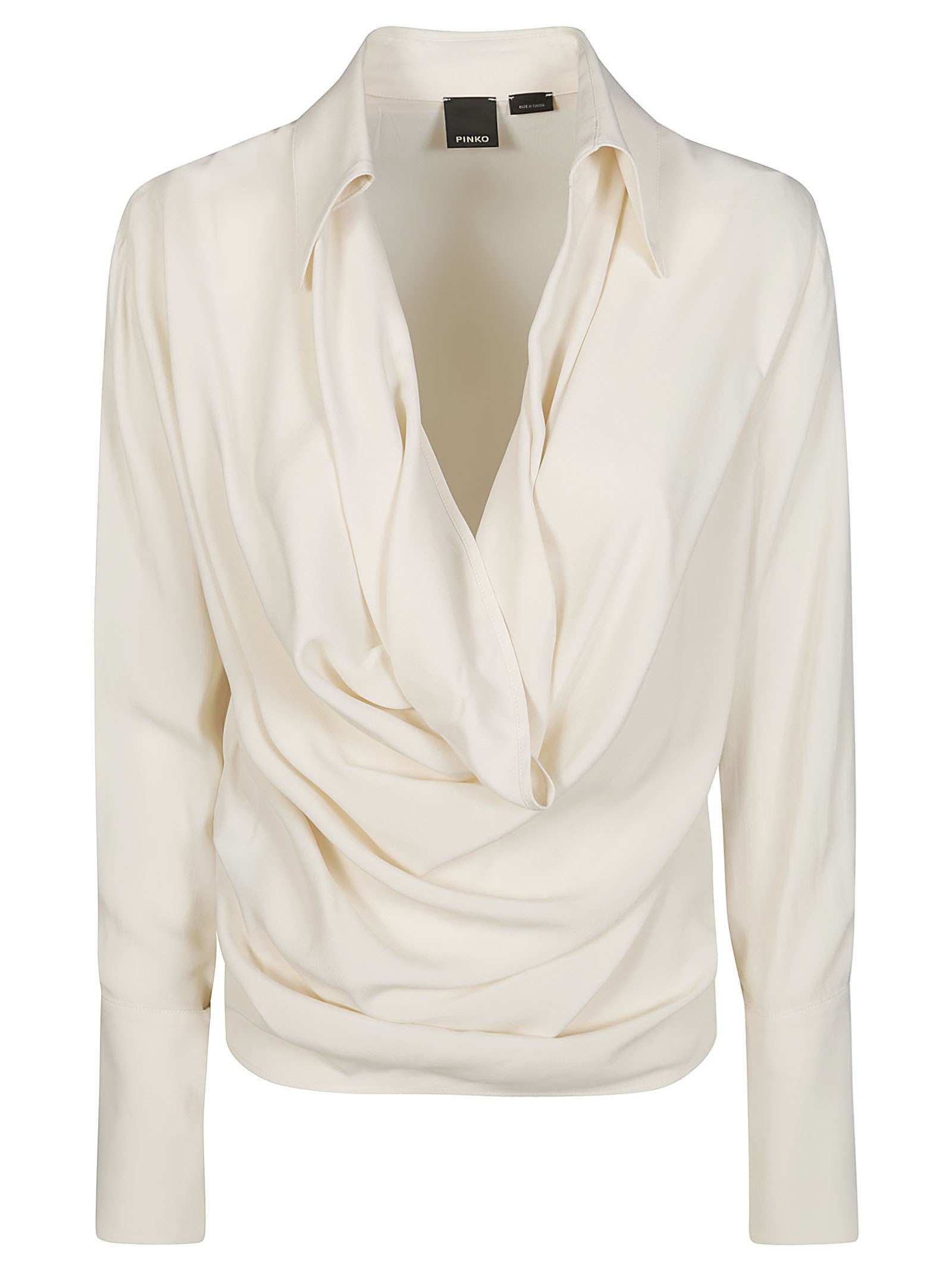 Pinko Melpomene Maglia Sc V Mm In Bianco