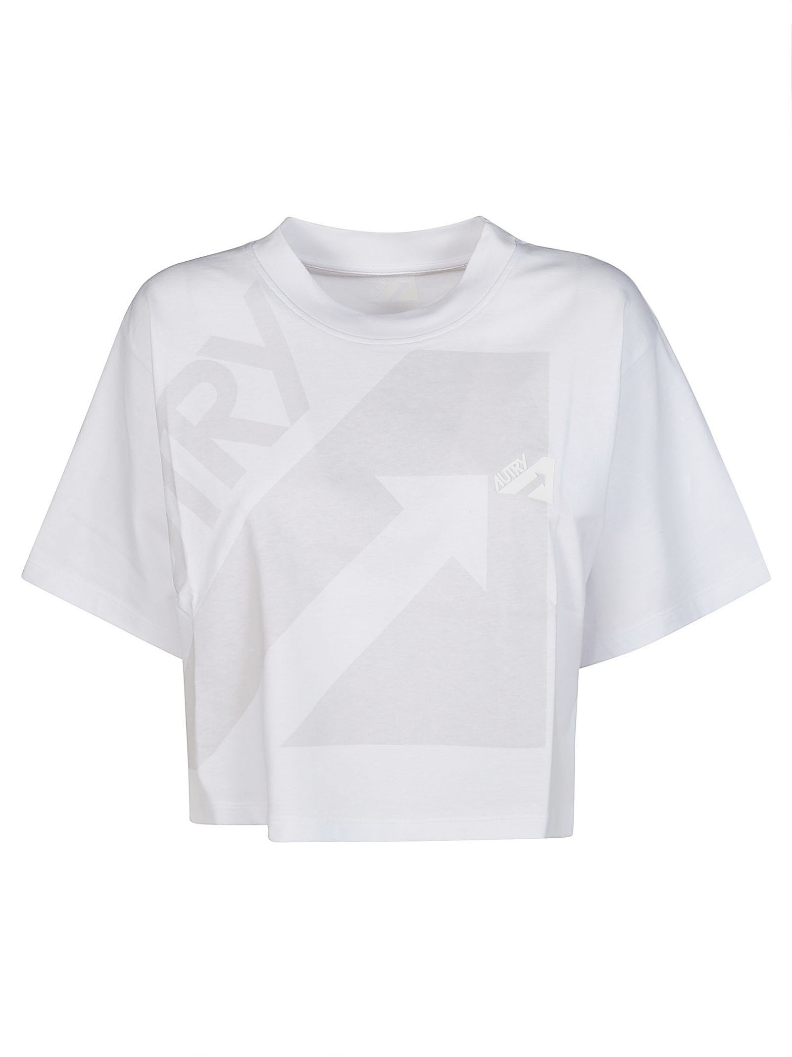 Autry Woman T-shirt White Size M Cotton In Bianco