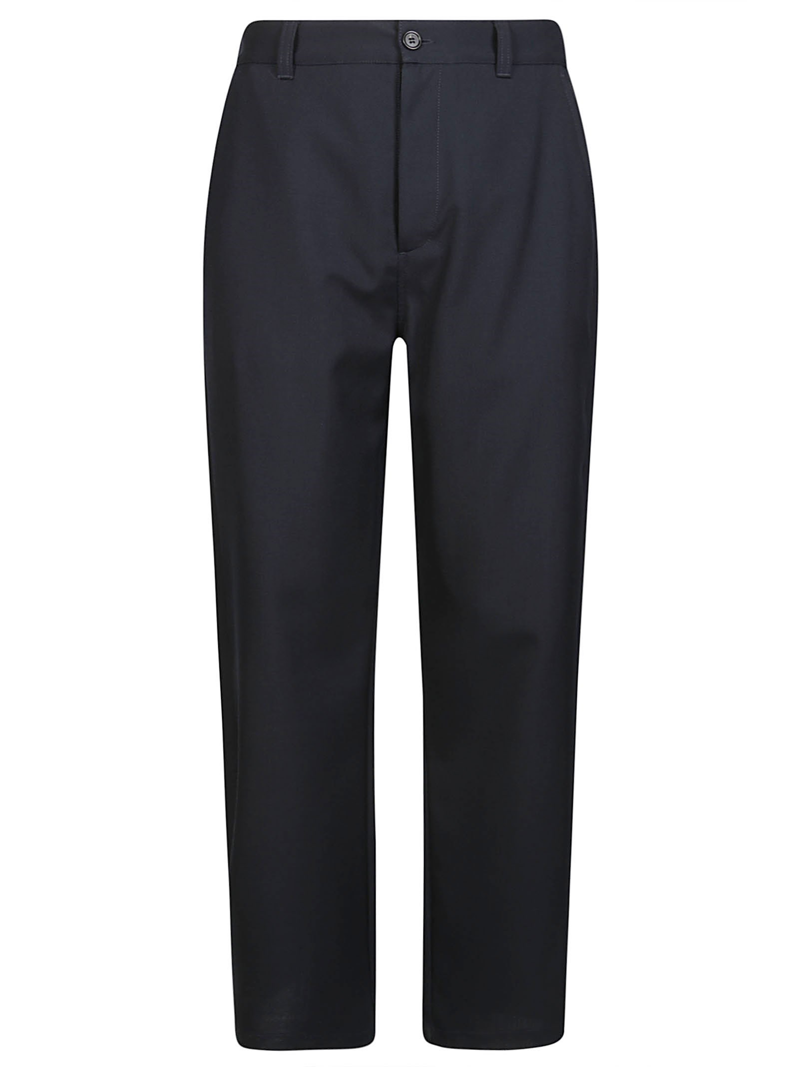 Marni Pantalone Dritto Logo In Vita In Black
