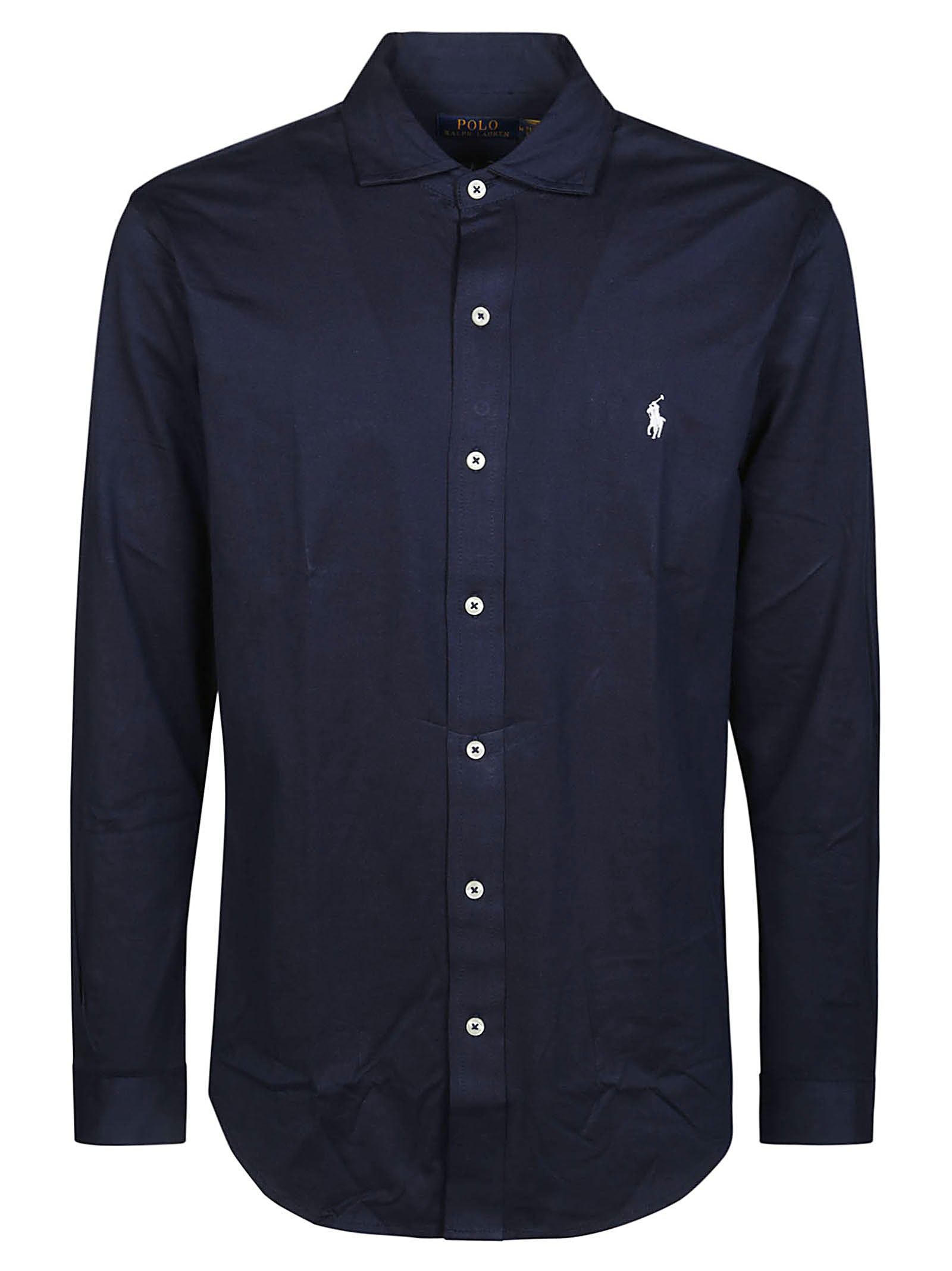 Shop Polo Ralph Lauren Camicia Jersey In Blue