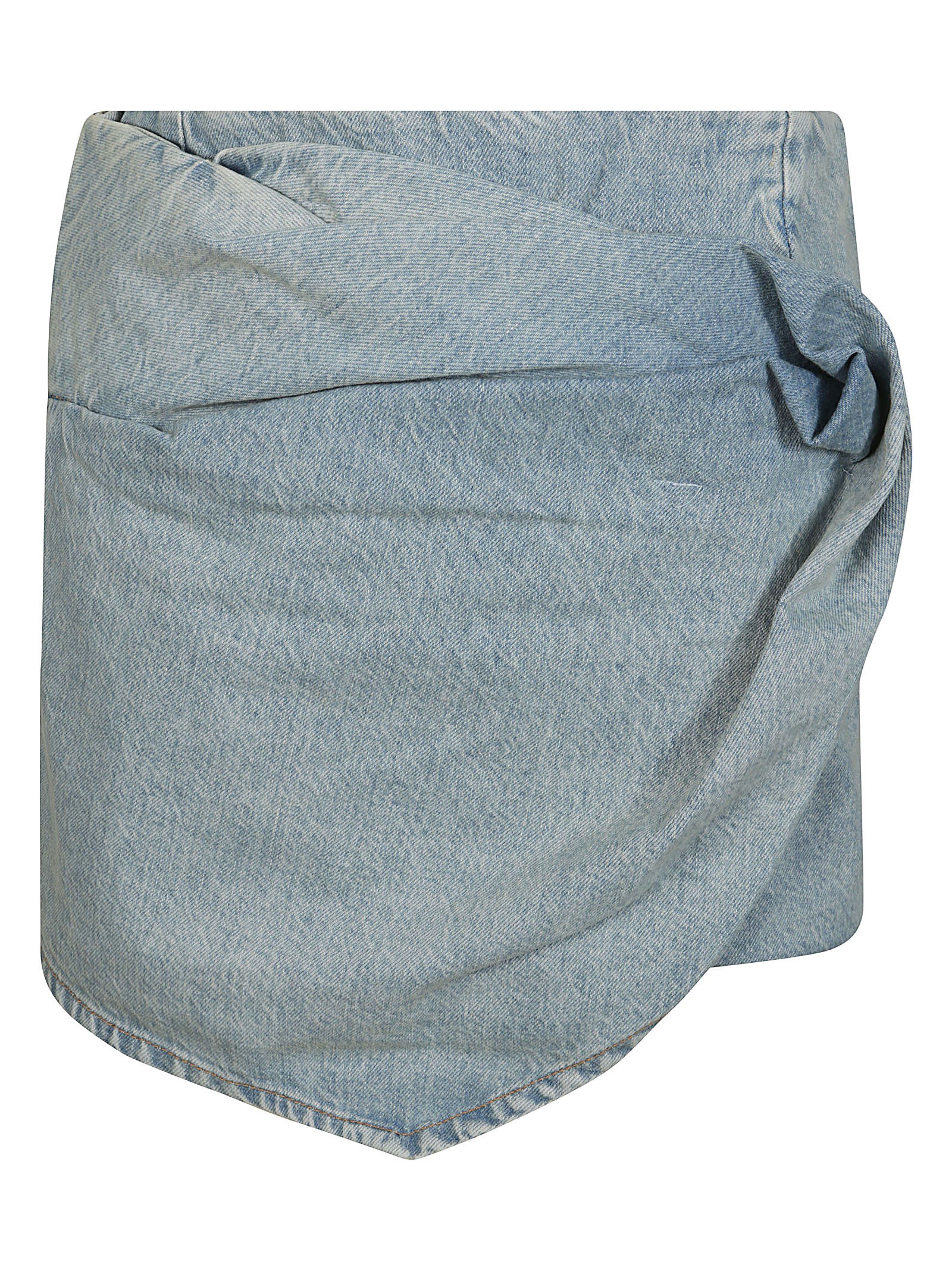Rev The Marlowe Mini Gonna Drappeggi In Light Blue