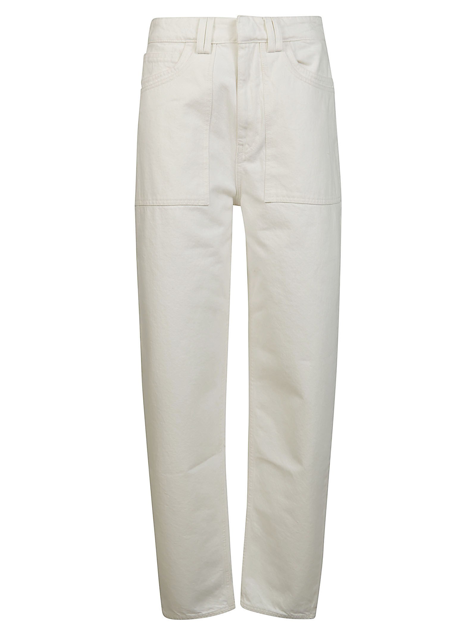 Rev The Suri Jeans Over Tasca Fatigue In White
