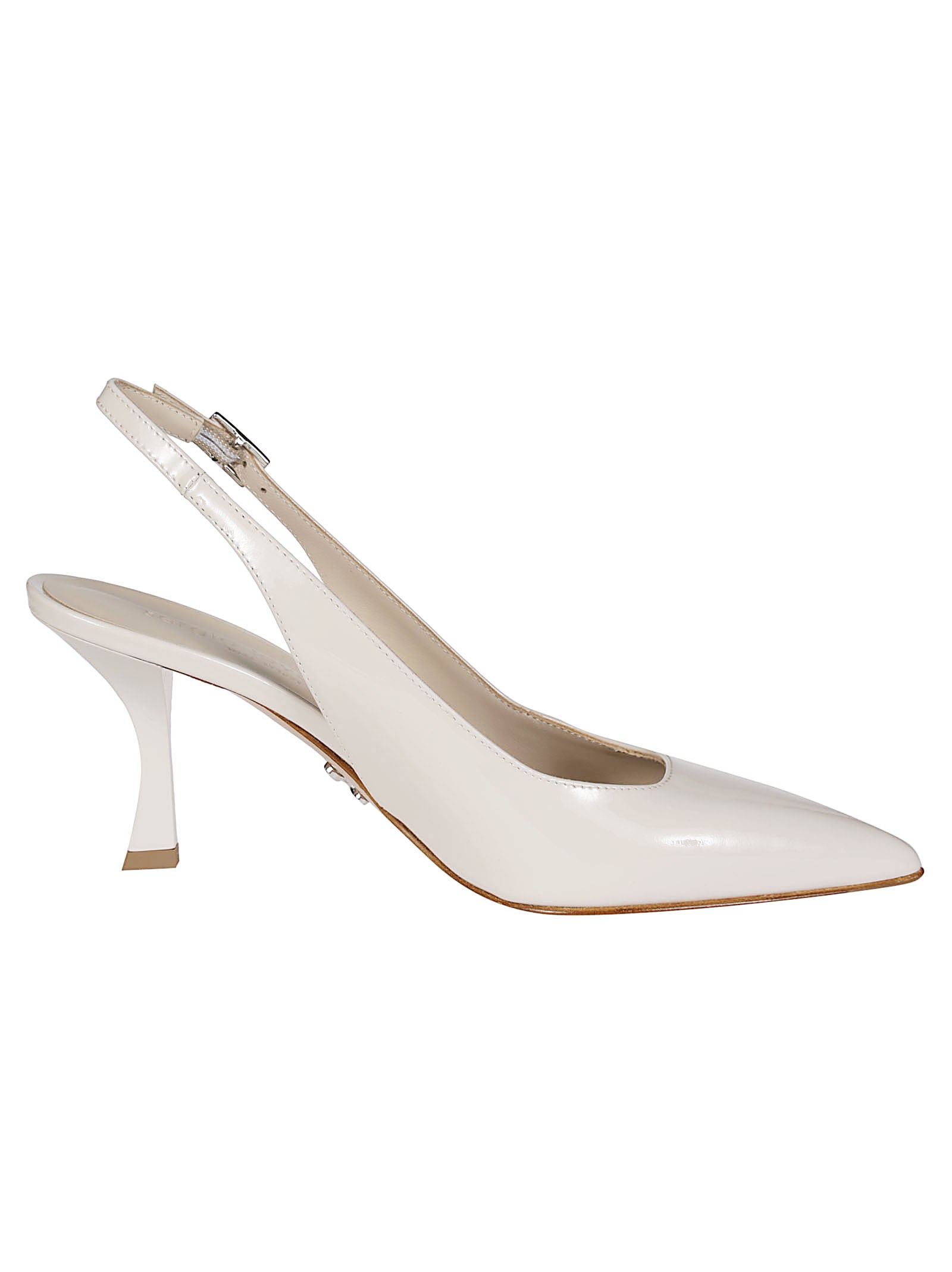 Sergio Levantesi Chanel Gesso T 70 Slingbacks In White